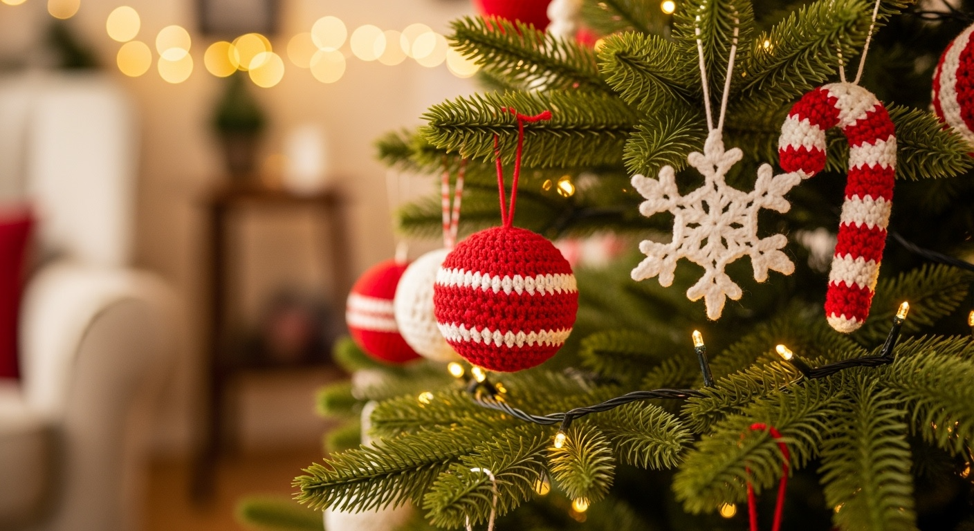 6 Christmas Ornaments Crochet Patterns PDF - Easy Step-by-Step Guide
