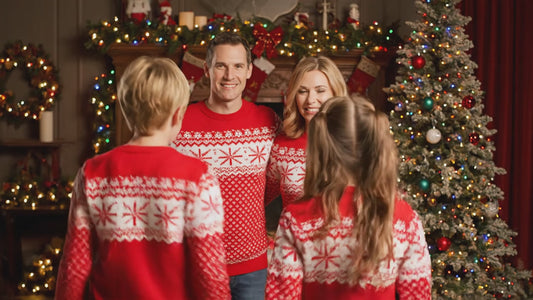 Matching Family Christmas Sweaters Knitting Pattern PDF - Fair Isle